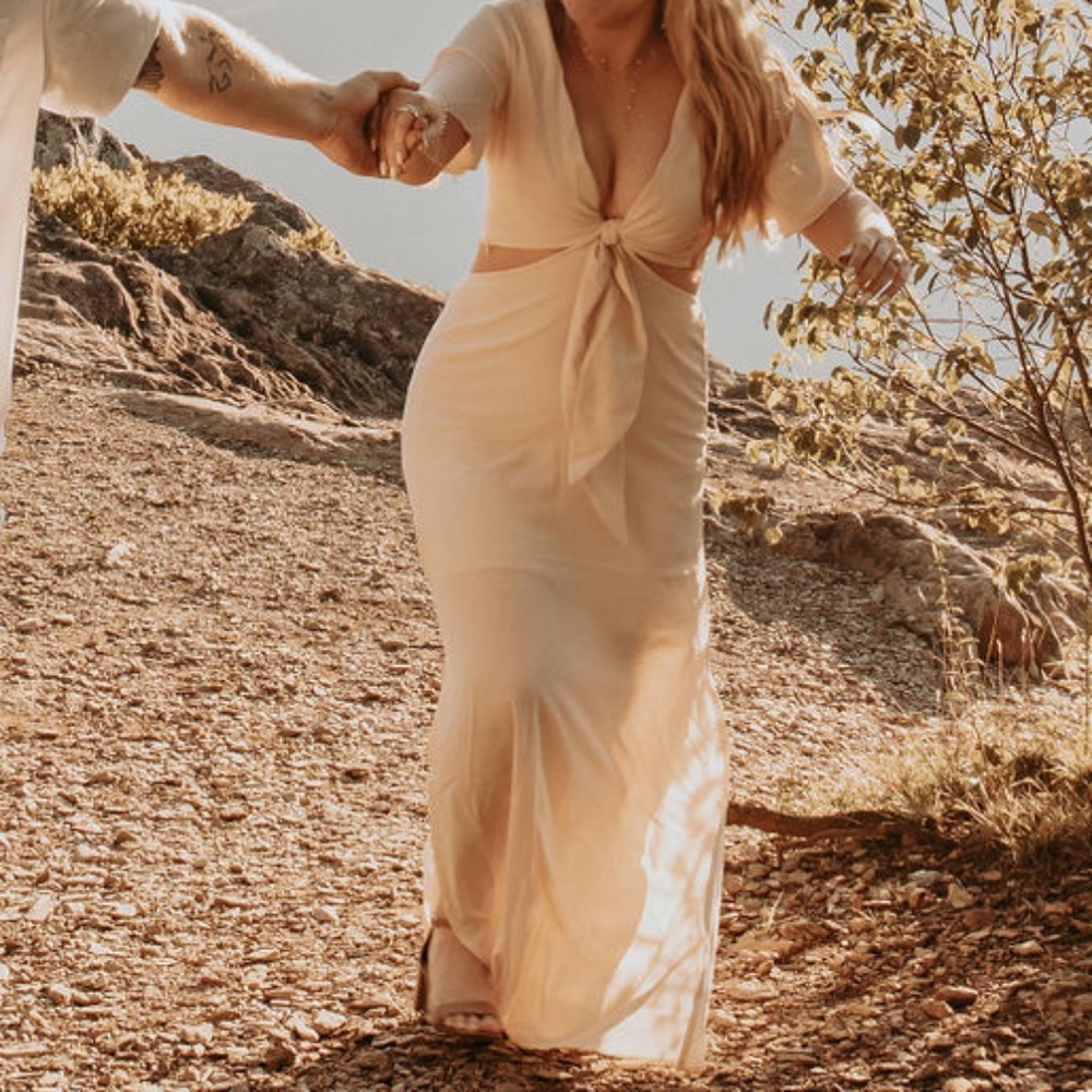 Beige Maxi Dress